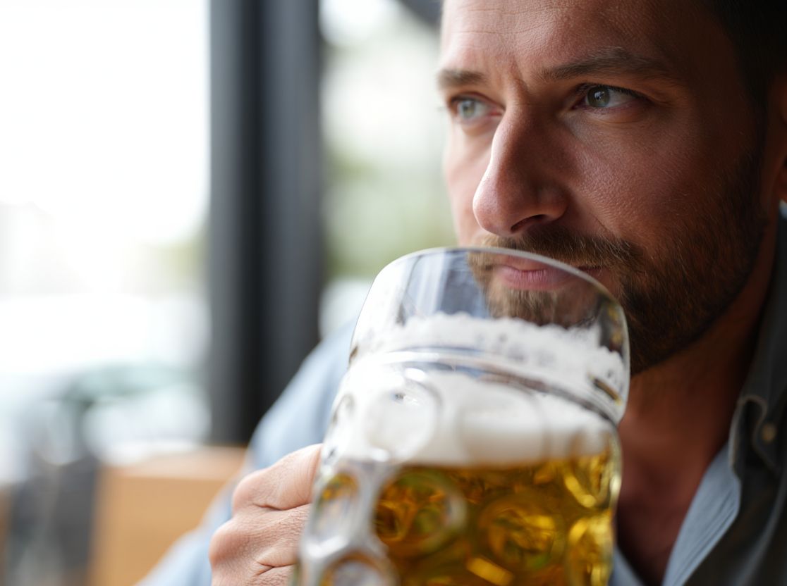 Мужчина с кружкой пива